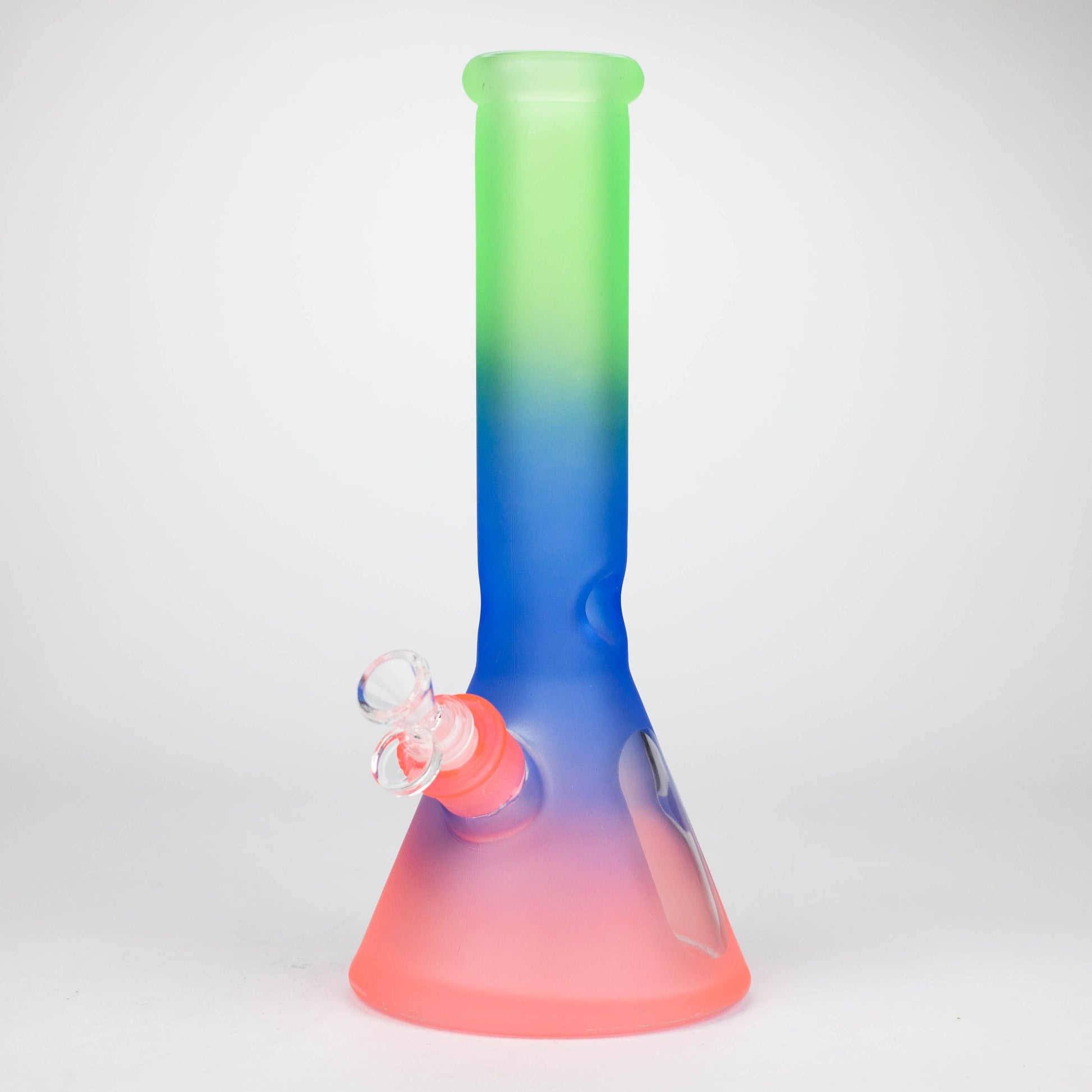 12.5" Soft glass 7mm beaker water bong [M12004]_2