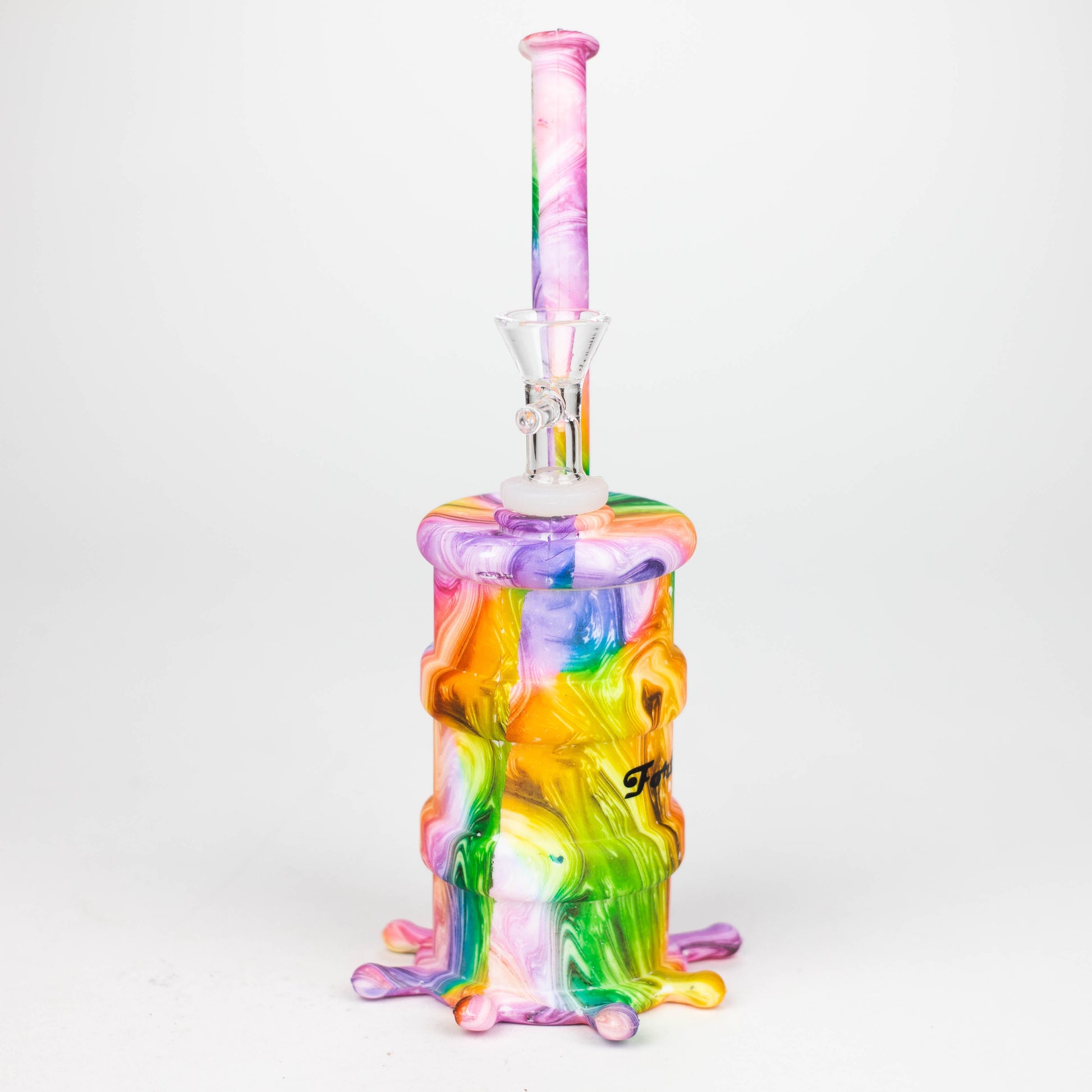 Fortune | 8" Hydrographic Silicone Soda Bong-Assorted [SP1003P]_4