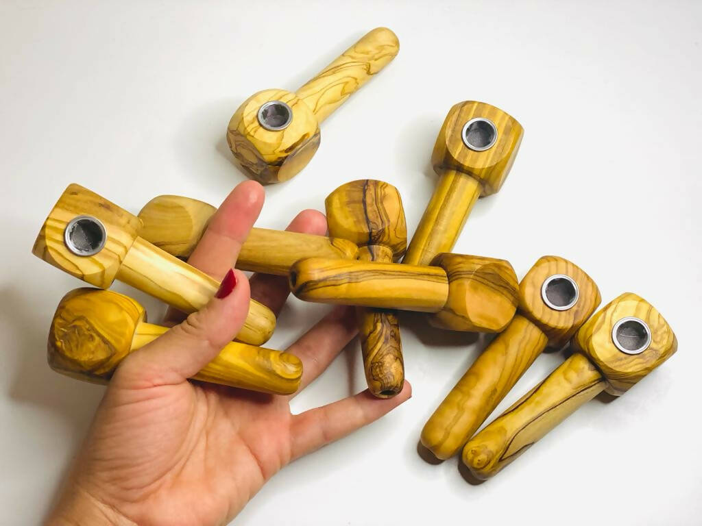 VOW | Olive Wood Apple Pipe/Smoker's Gift_4