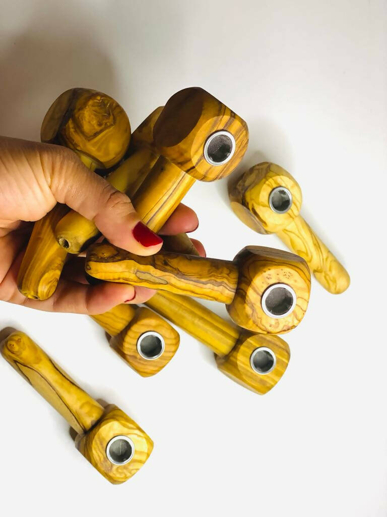 VOW | Olive Wood Apple Pipe/Smoker's Gift_5