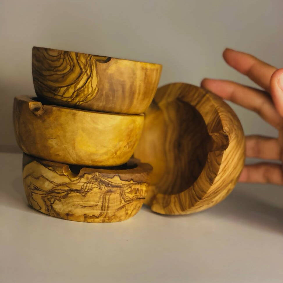 VOW | Olive Wood Ash Tray/Smoker's Gift_2